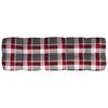 vidaXL Pallet Sofa Cushions 7 pcs Red Check Pattern
