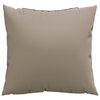 vidaXL Throw Pillows 4 pcs Taupe 50x50 cm Fabric