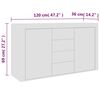 vidaXL Sideboard White 120x36x69 cm Engineered Wood