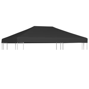 vidaXL Gazebo Top Cover 310 g/m² 4x3 m Grey