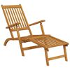 vidaXL Outdoor Deck Chairs with Footrests 2 pcs Solid Wood Acacia