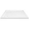 vidaXL Shower Base Tray with Dots White 80x80x4 cm ABS