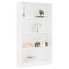 vidaXL 4-Tier Book Cabinet White 80x24x142 cm Engineered Wood