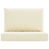 vidaXL Pallet Cushions 2 pcs Cream White Oxford Fabric