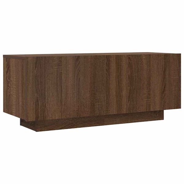 vidaXL TV Cabinet Brown Oak 100x35x40 cm Engineered Wood