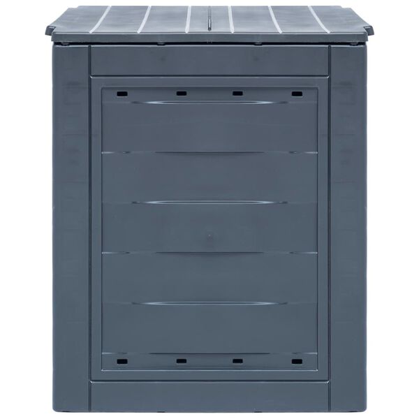 vidaXL Garden Composters 2 pcs Grey 60x60x73cm 520 L