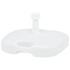 vidaXL Umbrella Base Sand/Water Filled 16 L White Plastic