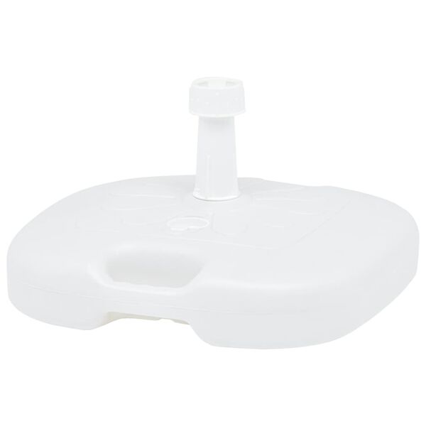 vidaXL Umbrella Base Sand/Water Filled 16 L White Plastic