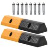 vidaXL Parking Blocks 2 pcs Rubber 49x15x9 cm