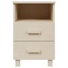 vidaXL Bedside Cabinet HAMAR Honey Brown 40x35x62 cm Solid Wood Pine