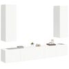 vidaXL 5 Piece TV Cabinet Set White Engineered Wood