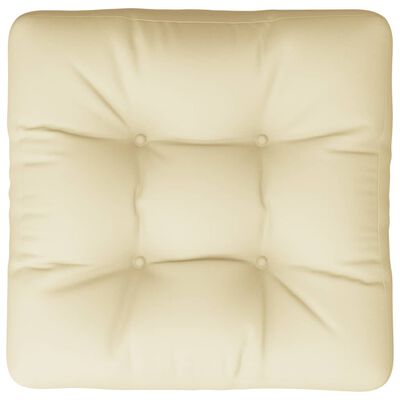 vidaXL Pallet Cushion Cream 60x60x12 cm Fabric