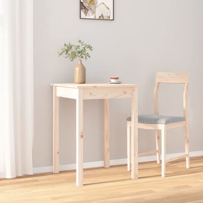 vidaXL Dining Table 55x55x75 cm Solid Wood Pine