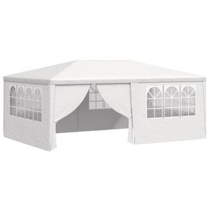 vidaXL Party Tent | White | Polyethylene, Steel | Large | Collapsible