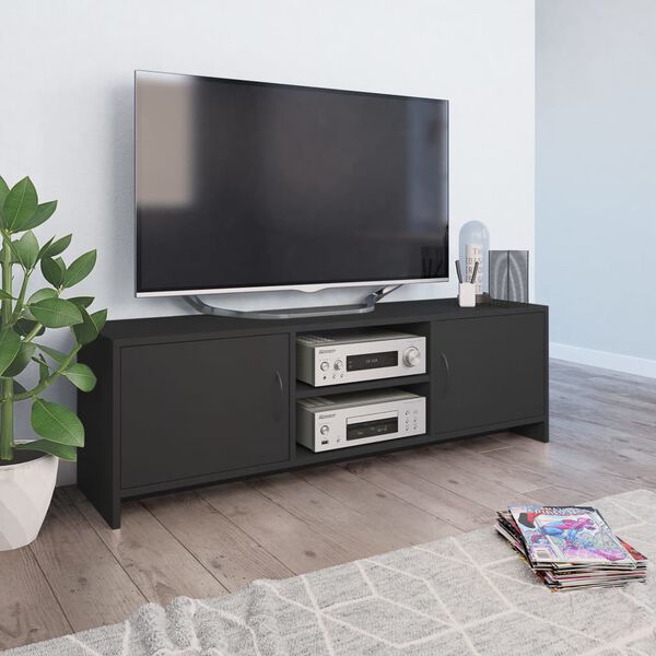 vidaXL TV Cabinet Grey 120x30x37.5 cm Engineered Wood