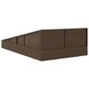 vidaXL Garden Bed Brown 110x200 cm Poly Rattan