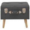 vidaXL Storage Stools 3 pcs Dark Grey Fabric