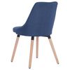 vidaXL Dining Chairs 2 pcs Blue Fabric