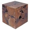 vidaXL Stool Brown 40x40x45 cm Solid Teak Wood