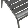 vidaXL Stackable Outdoor Chairs 2 pcs Steel Grey