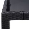 vidaXL 5 Piece Outdoor Dining Set Poly Rattan Black