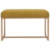 vidaXL Bench 80 cm Mustard Velvet