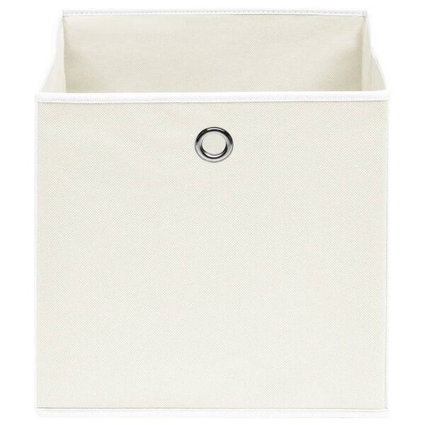 vidaXL Storage Boxes 4 pcs White 32x32x32 cm Fabric