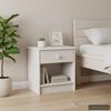 vidaXL Bedside Cabinet White 35x30x40 cm Solid Pinewood