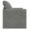 vidaXL Floor Sofa Bed 2-in-1 Dark Grey 122x204x55 cm Velvet