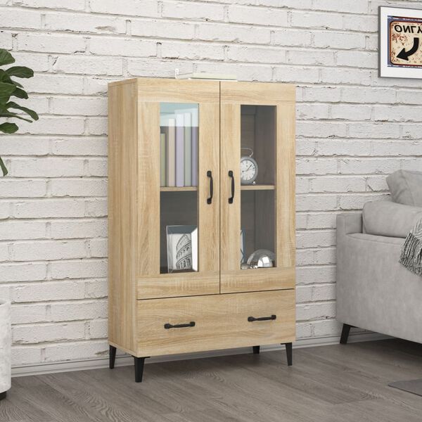 vidaXL Highboard Sonoma Oak 70x31x115 cm Engineered Wood
