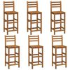 vidaXL 7 Piece Garden Bar Set Solid Wood Acacia