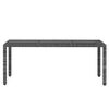 vidaXL 9 Piece Garden Dining Set Poly Rattan Grey