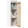 vidaXL Wall Cabinet White 30x30x100 cm Solid Pinewood
