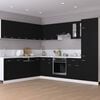 vidaXL Oven Cabinet Lyon Black 60x46x81.5 cm Engineered Wood