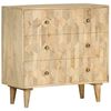 vidaXL Drawer Cabinet 75x35x75 cm Solid Mango Wood