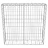 vidaXL Gabion Wall with Covers Galvanised Steel 100x20x100 cm