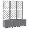 vidaXL Garden Planter Light Grey 120 x 40 x 136 cm