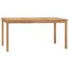 vidaXL Garden Dining Table 160x80x77 cm Solid Teak Wood