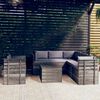 vidaXL 7 Piece Garden Pallet Lounge Set with Cushions Solid Pinewood