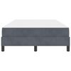 vidaXL Box Spring Bed with Mattress Dark Grey 120 x 200 cm Fabric
