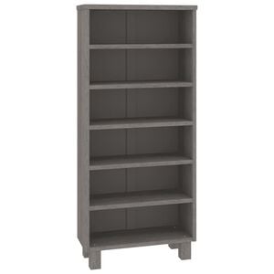 vidaXL Cd Cabinet | Light Grey | Solid pinewood, MDF | Medium | CD Cabinet