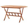 vidaXL Folding Garden Table 135x85x75 cm Solid Acacia Wood