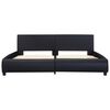 vidaXL Bed Frame with LED without Mattress Black 180x200 cm Super King