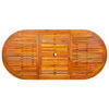vidaXL Garden Dining Table (120-170)x80x75 cm Solid Acacia Wood