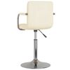 vidaXL Dining Chair Cream Fabric