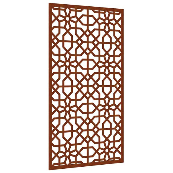 vidaXL Garden Wall Decoration 105x55 cm Corten Steel Moorish Design