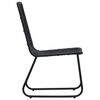 vidaXL Garden Chairs 2 pcs Poly Rattan Black