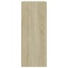 vidaXL 2-Tier Book Cabinet Sonoma Oak 80x30x76.5 cm Engineered Wood