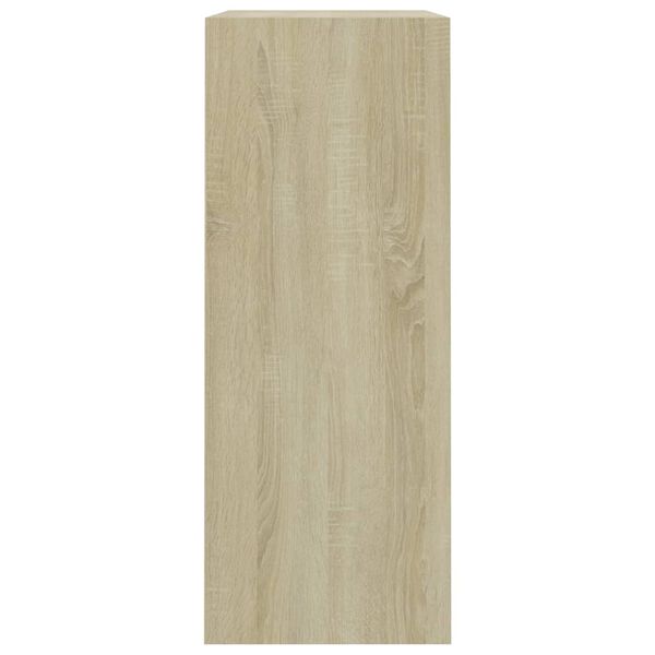 vidaXL 2-Tier Book Cabinet Sonoma Oak 80x30x76.5 cm Engineered Wood