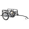 vidaXL Bike Trailer 130x73x48.5 cm Steel Black
